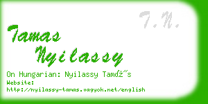 tamas nyilassy business card